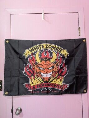 White Zombie Band Wall Poster Flag